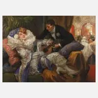 Richard Geiger, Kolumbine, Öl auf Leinwand