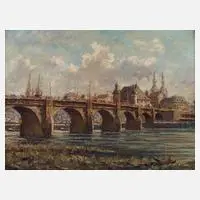Balduinbrücke in Koblenz by Heinrich Hartung, sold Sep 2023