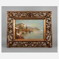 F. P. Hoffmann, Lago di Como, Öl auf Malplatte
