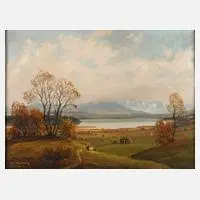 Josef Rolf Knobloch, Starnberger See von Pöcking, Öl auf Leinwand