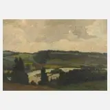 Marie Albert König, Herbststimmung, 1911, Öl auf Malkarton