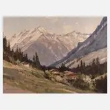 Ernst C. Walter Retzlaff, Alpenpanorama Zillertal, Öl auf Leinwand