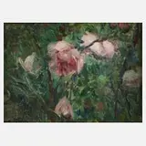 Paula von Waechter, Blumenstillleben, Öl auf Malkarton