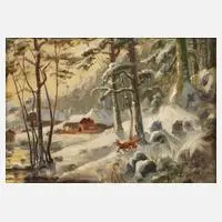 Carl Wilhelm Zimmer, Fuchs im Winterwald