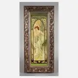 Alphonse Mucha, "Le Soir", Öl auf Malkarton