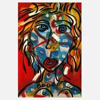 Peter Keil, Portrait Heidi Klum, Öl