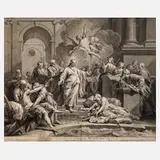 Jaques Niklas Tardieu, Jesus bei den Krüppeln, Kupferstich