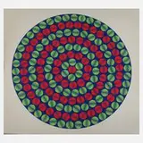 Ivan Picelj, Op-Art "Cyclophoria", Farbserigraphie auf leichtem Karton
