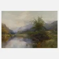 Edmund Phipps, Frühsommer am Bergsee, Mischtechnik