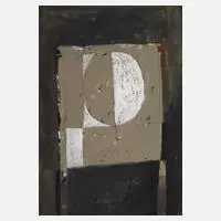 Alberto Abbati, Abstrakte Komposition, Aquarell und Deckfarben