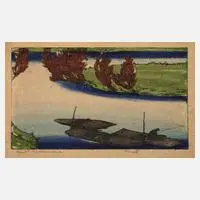 Siegfried Berndt, Farbholzschnitt "Canal"