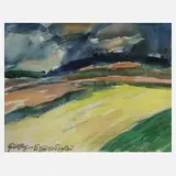 Fredo Bley, Sommerfelder, Aquarell auf Malpapier