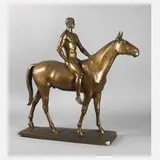 August Waterbeck, Große Reiterplastik, 1942, Bronze