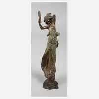 Paul Kowalczewski, Schönheit mit Spiegel, Bronze