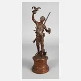Eugène Marioton, "Le Lançer", Bronze