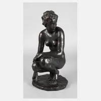 Fritz Klimsch, Hockende, Bronze