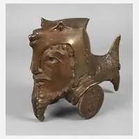 Gernot Rumpf, "Fischvater", 1978, Bronze
