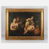 Die Errettung des Bacchus, Barock, Öl auf Leinwand