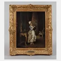 Ernst Meisel, Ein Blumengruß, Öl auf Leinwand