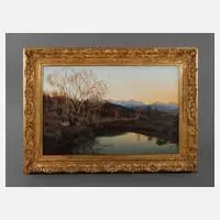 Adalbert Wex, "Spätherbst im Hochmoor", Öl auf Leinwand