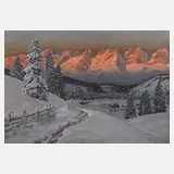 Alois Arnegger, Kitzbüheler Alpen, Öl auf Leinwand