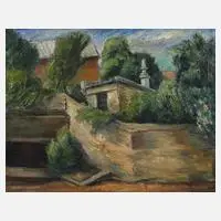 Sava Šumanović, Dorflandschaft, Öl auf Leinwand und Keilrahmen