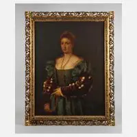 Constantin Feudel, "La Bella" nach Tizian, Öl auf Leinwand