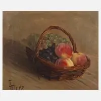 S. Herz, Obststillleben, Öl auf Leinwand