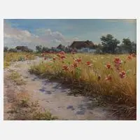 Eugen Kisselmann, Sommer in Norddeutschland, Öl auf Leinwand