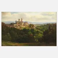 Otto Linnertz, Ansicht Braunfels, Öl auf Leinwand