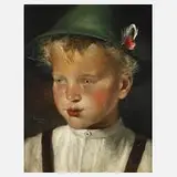 Paul Mathias Padua, Bayerischer Bauernbub, 1943, Öl auf Leinwand