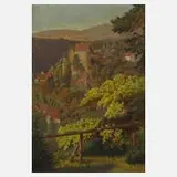 Wilhelm Sprenger, Burg Egloffstein, Öl auf Leinwand