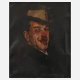 Hans Sutter, Herrenporträt, 1887, Öl auf Leinwand