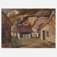 "Frühling" in Tokaj by Tibor Tenkács, Öl auf Leinwand, sold Sep 2023