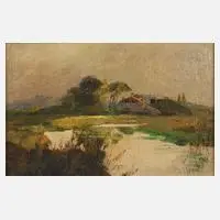 Seelandschaft by Vogel, Öl auf Leinwand, sold Sep 2023