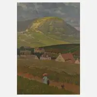 Blick zum Frauenberg by Walter Corsep, Mischtechnik, sold Sep 2023