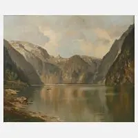 Georg Soller, Königssee, Öl auf Leinwand