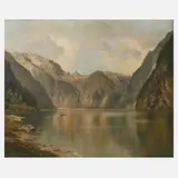 Georg Soller, Königssee, Öl auf Leinwand
