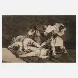 Francisco De Goya, "Será lo mismo", Radierung in Braun