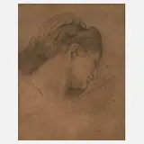 Prof. Anselm Feuerbach, "Melancholie", Lithographie