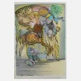 Prof. Ernst Fuchs, "Im Abseits", Lithographie