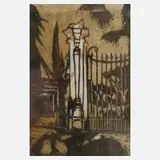 Heinrich Steiner, Italienische Impression, Farbholzschnitt auf Japanpapier