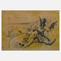 Heinrich Steiner, An der Küste,, Farblithographie