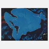 Roger Bonnard, "Petit en bleu", Farblithographie auf leichtem Karton