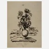 Blumenstillleben by Julius Heinrich Bissier, 1919, Tuschepinsel auf kräftigerem, sold Sep 2023