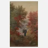 Shigesaburo Ishida, Japanerin auf dem Heimweg, Aquarell