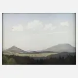 Willy Müller-Lückendorf, Zittauer Gebirge, 1930, Pastell