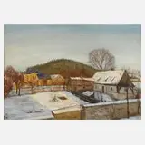 Albin Enders, "Kleinbauerngehöft", Öl