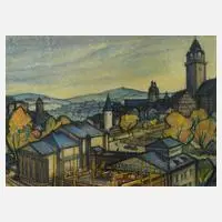 Martin Schmidt, Blick auf Plauen, Mischtechnik