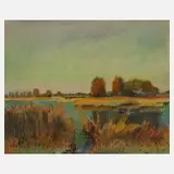 Alfred Tröger, Sommer am See, Mischtechnik